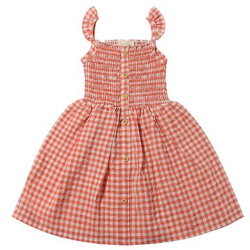 Vignette Jill Dress | Coral Plaid