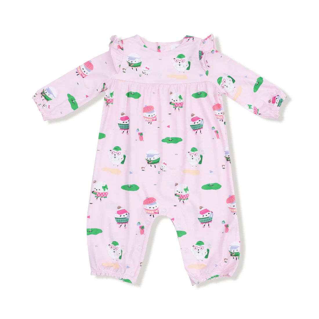 Angel Dear Ruffle Sleeve Romper II  Golf Pros - Pink