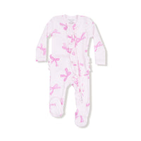 Angel Dear 2 Way Ruffle Zipper Footie II Pretty Bows