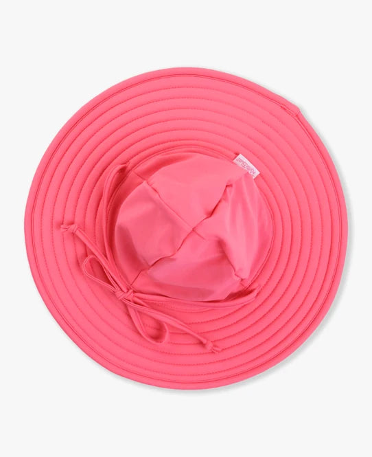 RuffleButts Hot Pink Swim Hat