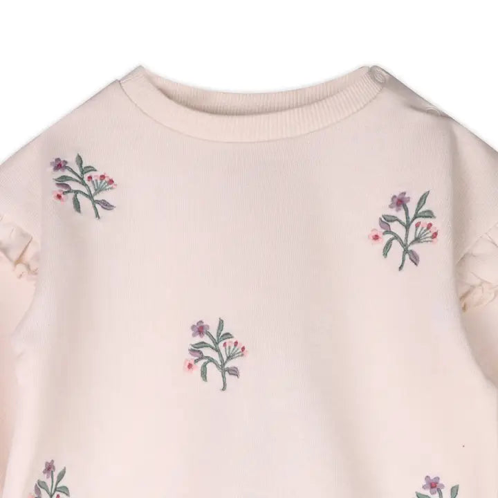 Viverano Organics Violet Bouquet Baby Sweatshirt & Legging Set -Organic Cotton