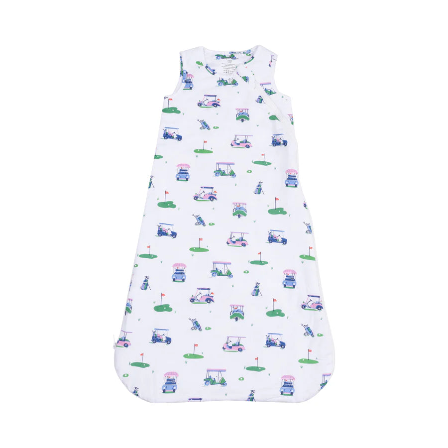 Angel Dear Vintage Golf Carts Pink Sleep Bag