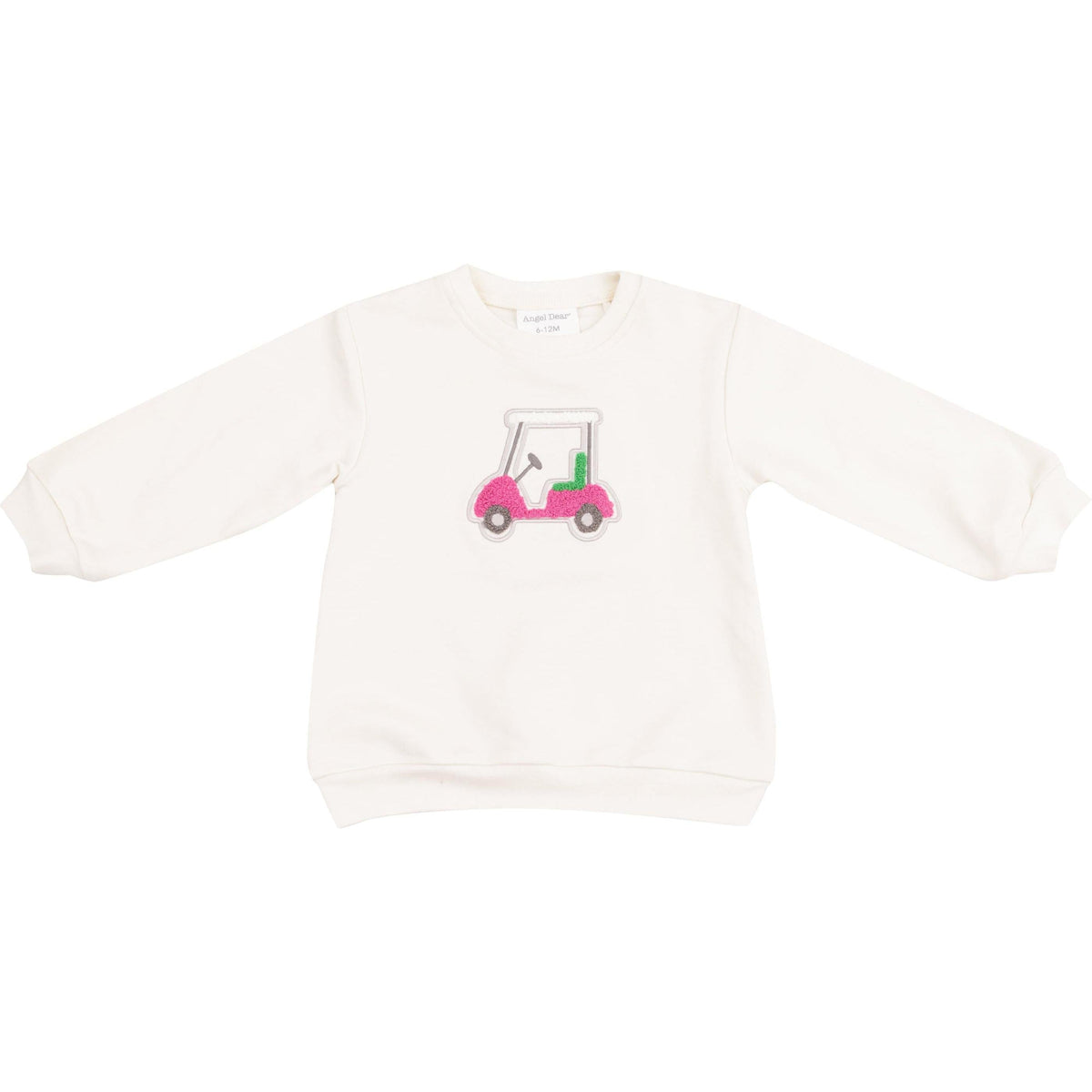 Angel Dear Golf Cart Pink Oversize Sweatshirt with Applique