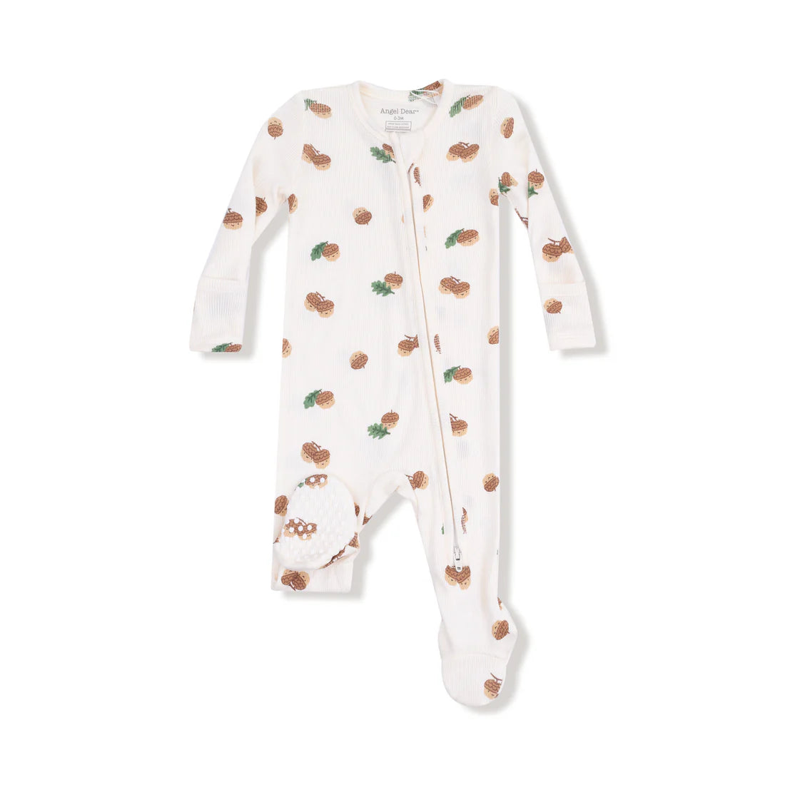 Angel Dear 2 Way Zipper Footie II Tiny Acorns