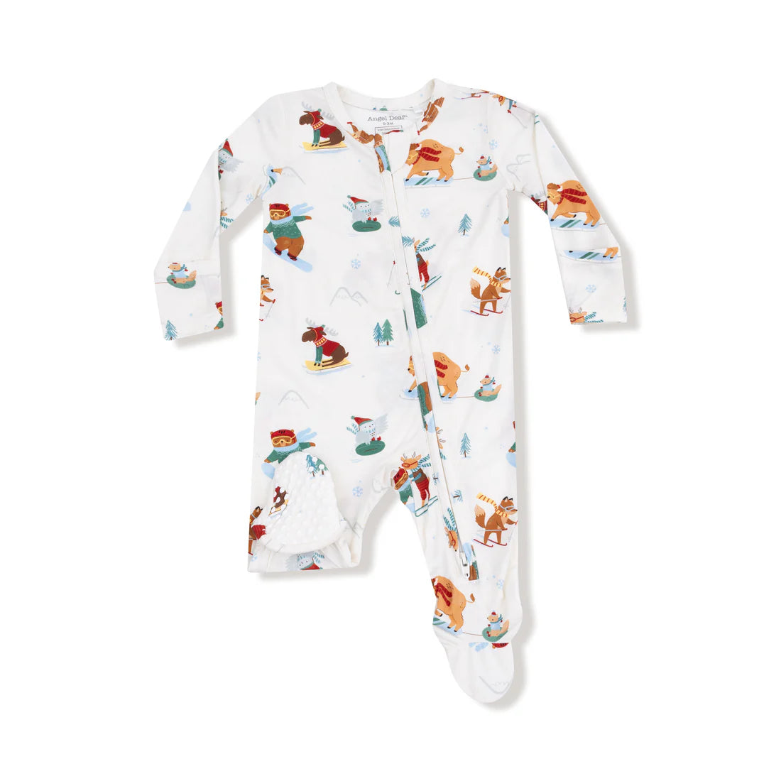 Angel Dear 2 Way Zipper Footie- Winter Animal Sports