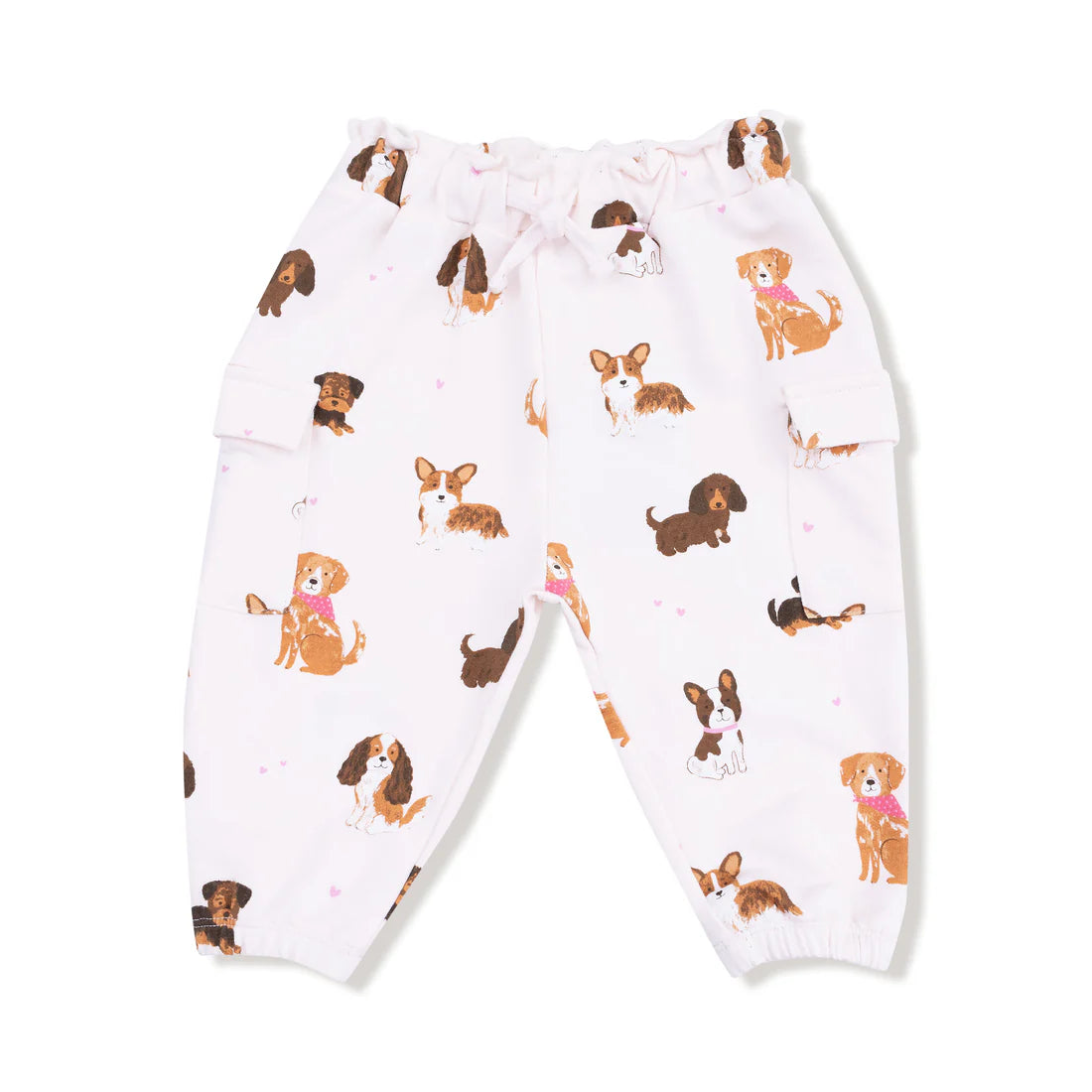 Angel Dear Fashion Cargo Pants II Best Friend Dogs Pink