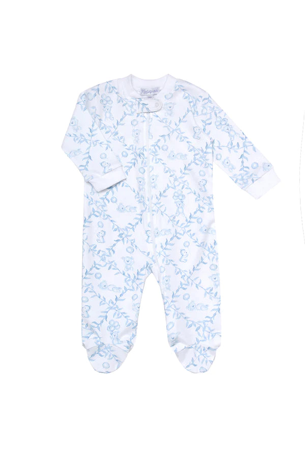 Nellapima Blue Bears Trellace Zipper Footie