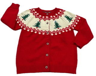 Lulu Bebe Iris Christmas Tree Cardigan