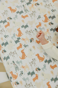 Copper Pearl Premium Knit Fitted Crib Sheet- Rufus