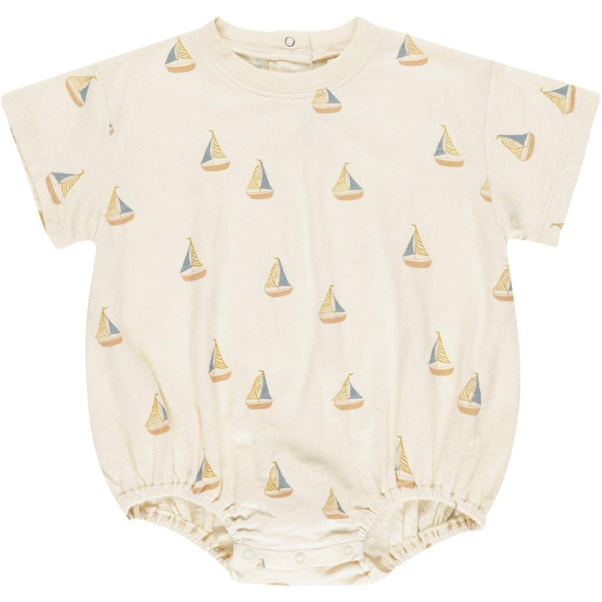 Rylee + Cru Relaxed Bubble Romper || Sailboats