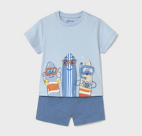Mayoral Baby Shorts and Surf T-Shirt Set