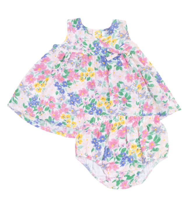 Angel Dear Kimono Dress & Bloomer - Emma Floral