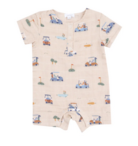Angel Dear Henley Shortall - Golf Cart Cuties Oatmeal