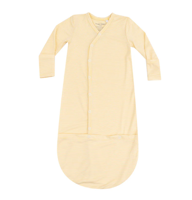 Angel Dear Bundle Gown- Stripe Baby Chicks