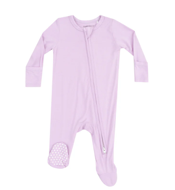 Angel Dear 2 Way Zipper Footie - Solid Winsome Orchid