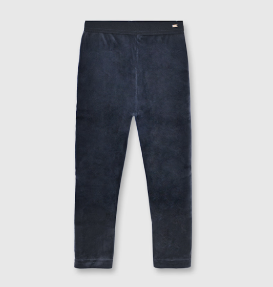 Mayoral Girl Basic Velvet Leggings II Navy
