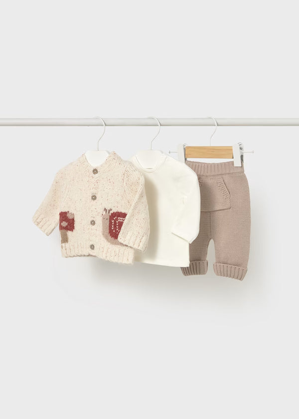 Mayoral Baby Unisex 3-Piece Snail Print Set