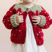 The Blueberry Hill Strawberry Cardigan