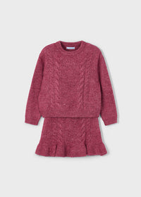 Mayoral Knit Sweater and Skirt Set