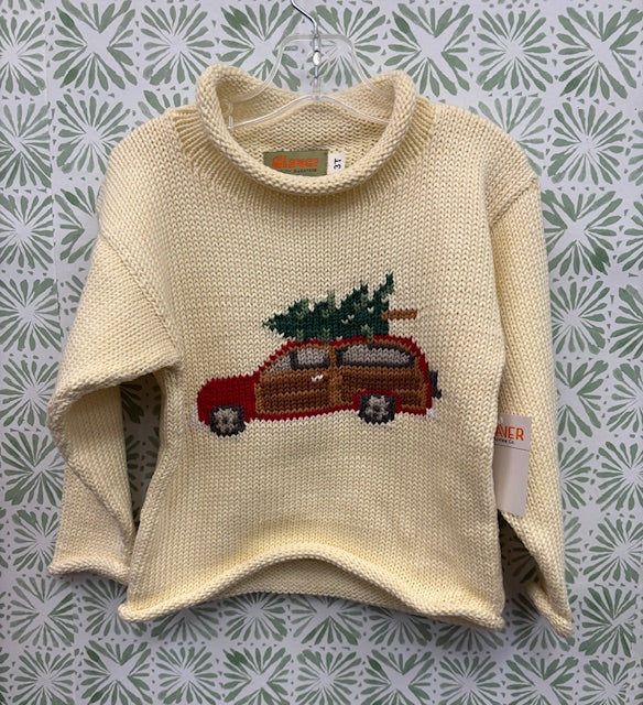 Claver Station Wagon with Tree on Top II Ivory