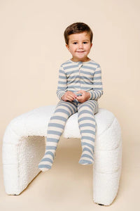 Lou Lou and Company Lincoln Ribbed Zipper Footie