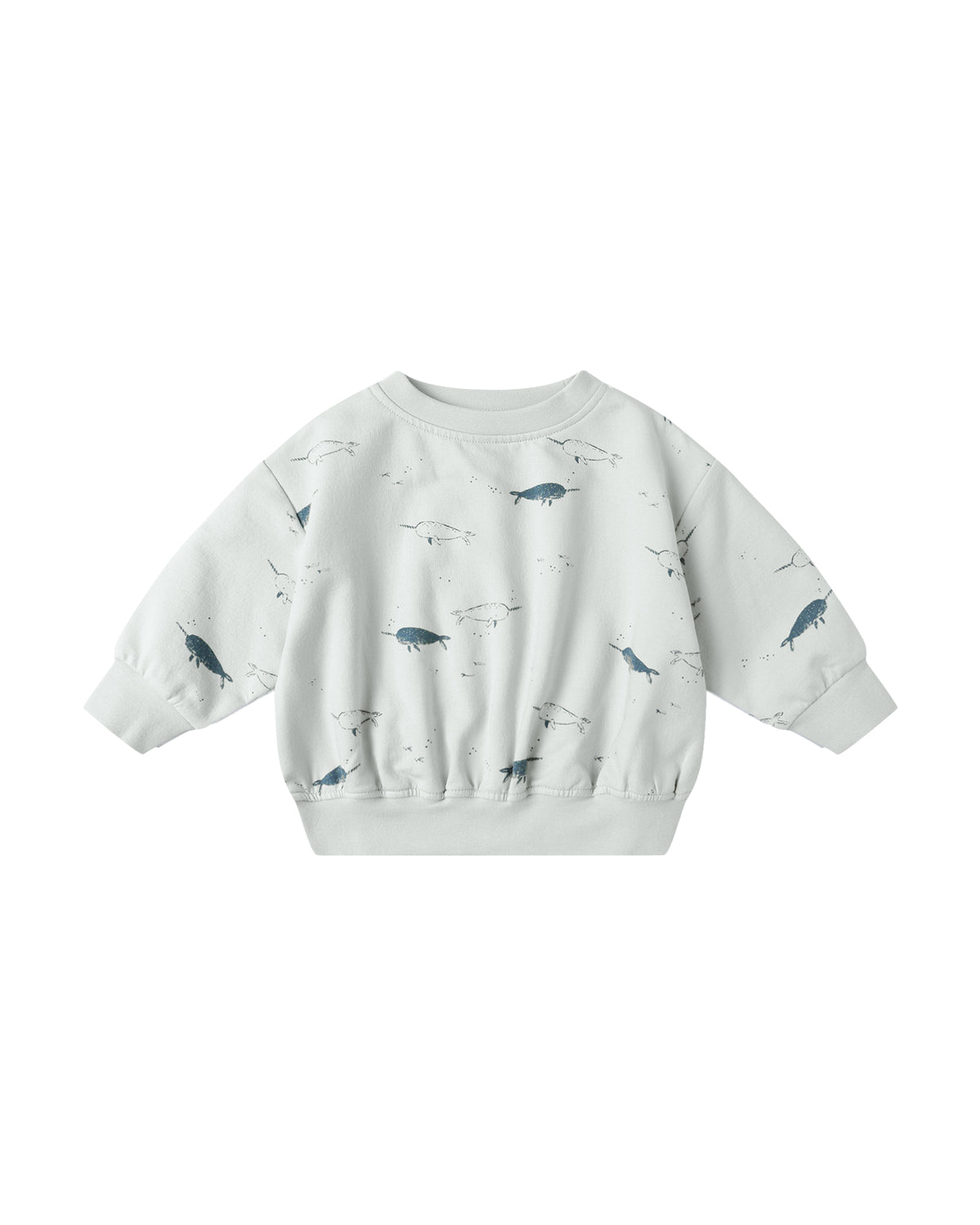 Quincy Mae Relaxed Fleece Sweatshirt II Narwhals