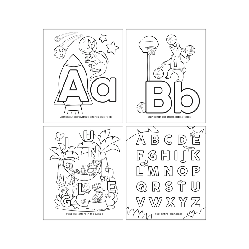 OOLY ABC: Amazing Animals Toddler Color-In Book