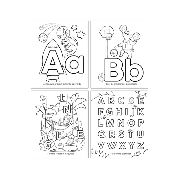 OOLY ABC: Amazing Animals Toddler Color-In Book