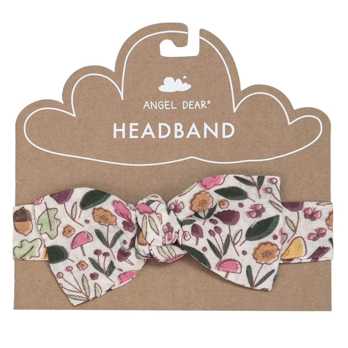 Angel Dear Acorn Floral Headband