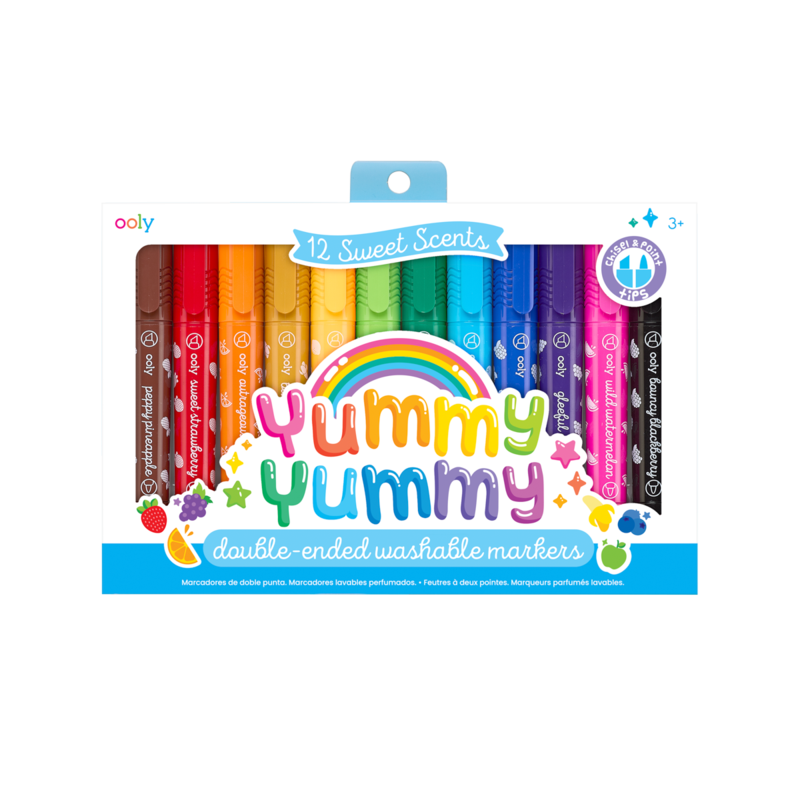Ooly Yummy Yummy Scented Washable Markers - Set of 12