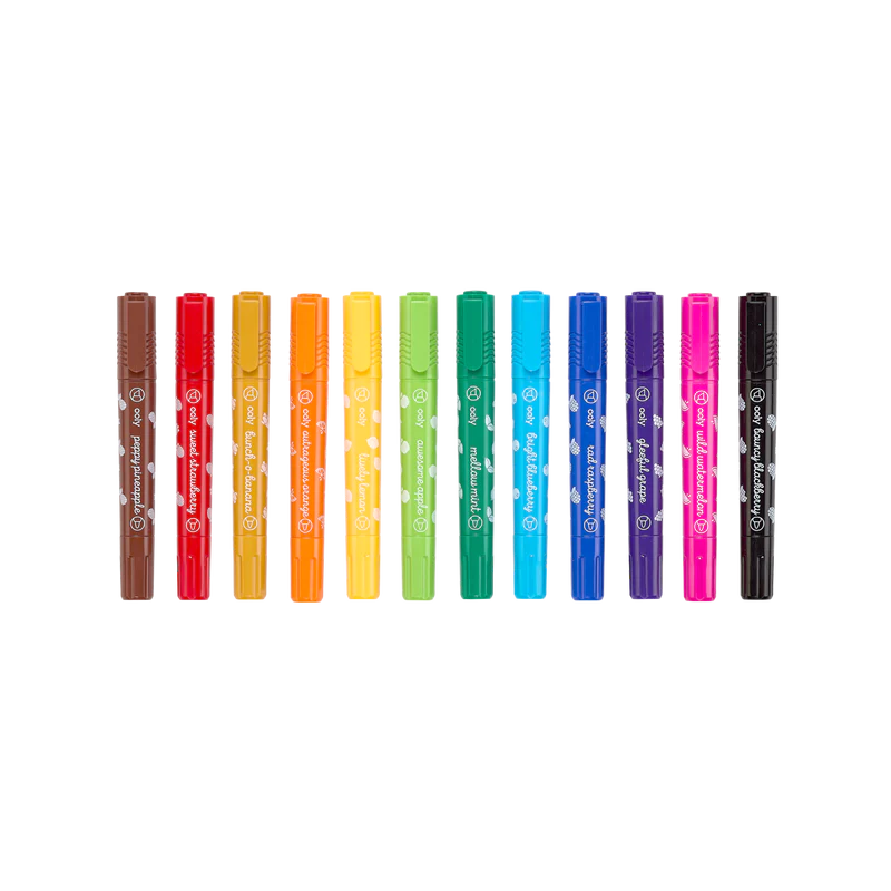 Ooly Yummy Yummy Scented Washable Markers - Set of 12