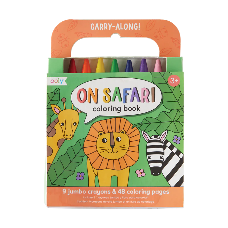 OOLY Carry Along Crayon & Coloring Book Kit