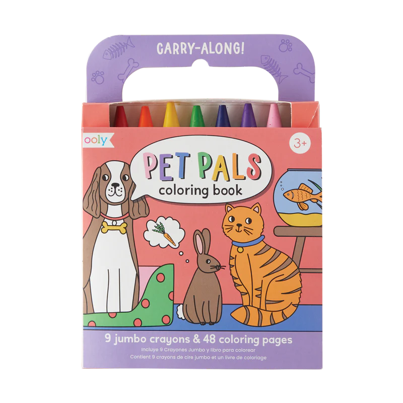 OOLY Carry Along Crayon & Coloring Book Kit