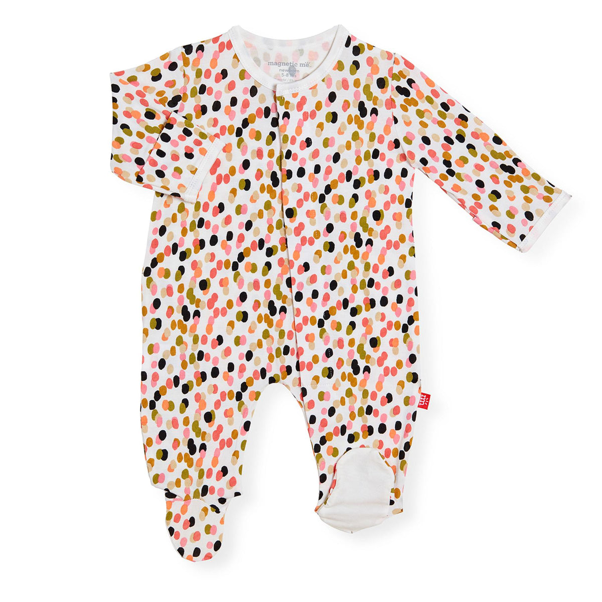 Magnificent Baby Confetti Velour Footie