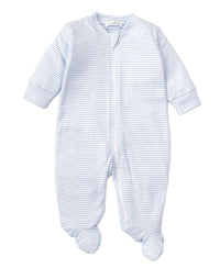 Kissy Kissy Footie - Blue Simple Stripe