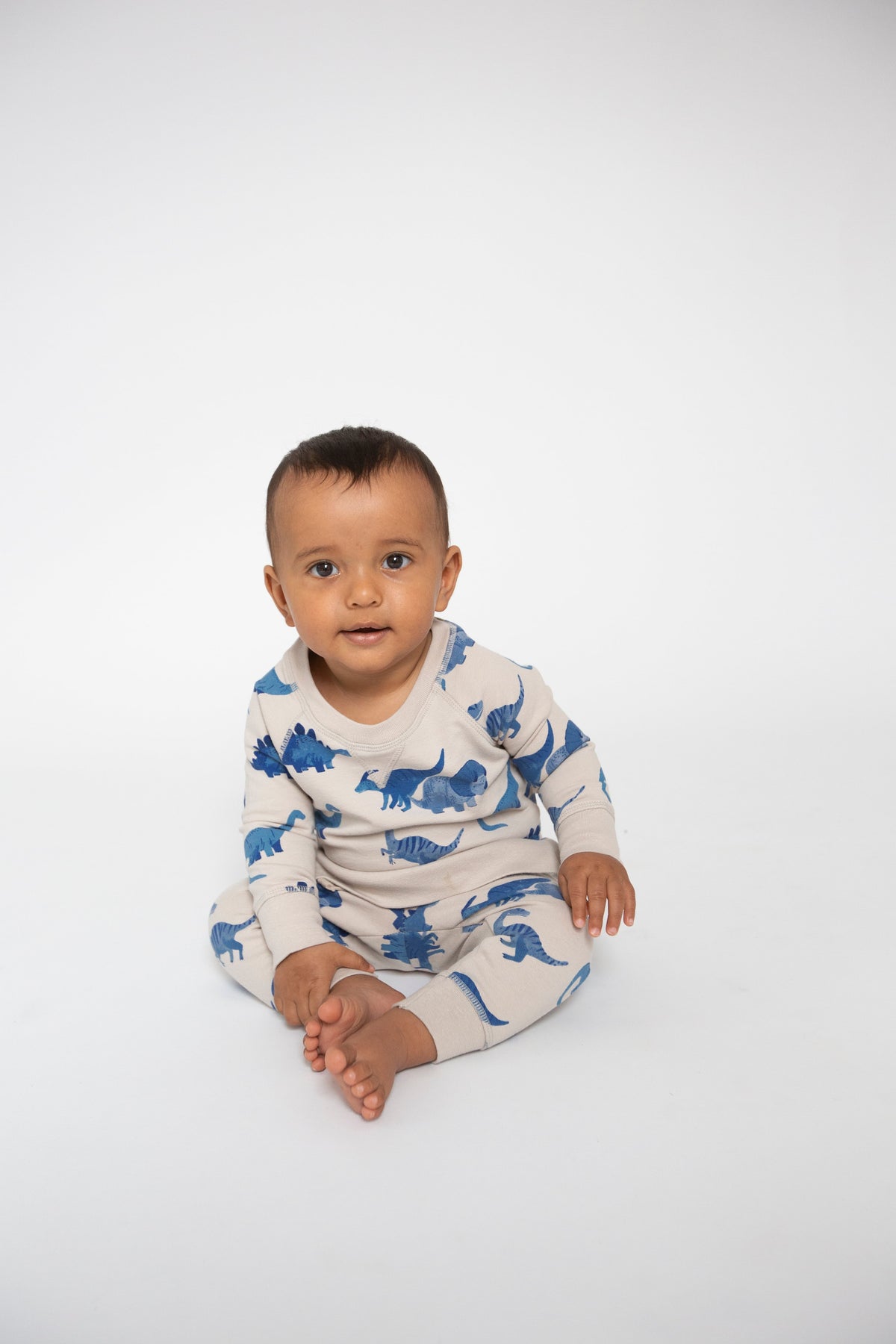 Angel Dear Dino French Terry Raglan Sweatshirt and Jogger Set