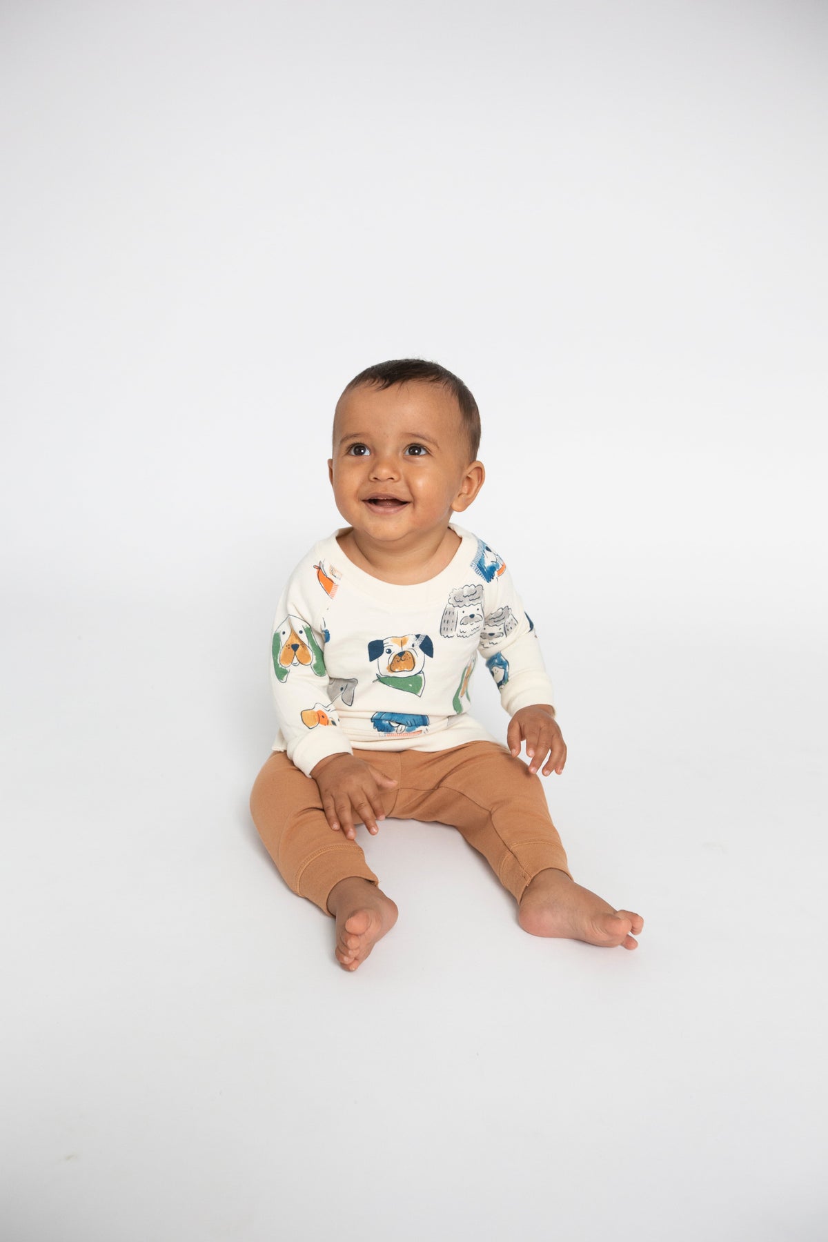 Angel Dear Furry Friends Raglan Sweatshirt and Jogger Set