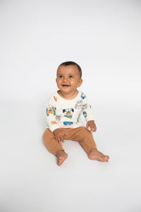 Angel Dear Furry Friends Raglan Sweatshirt and Jogger Set
