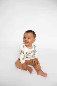 Angel Dear Furry Friends Raglan Sweatshirt and Jogger Set