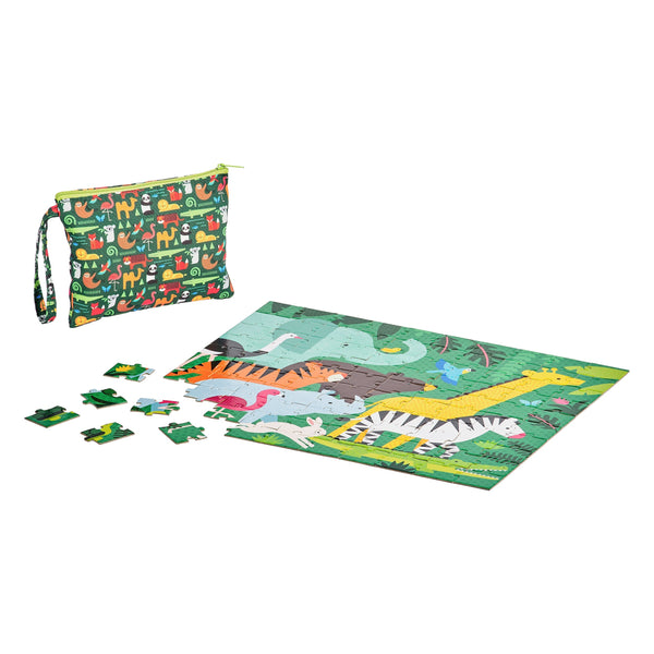 Petit Collage Two Sided Animal Menagerie On-The-Go Puzzle