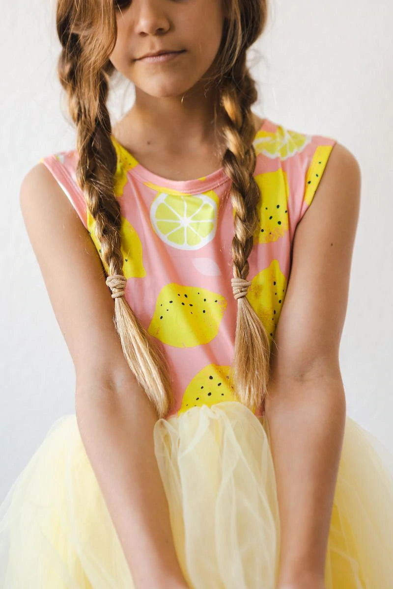 Mila & Rose Lemon Chiffon Tank Tutu Dress – Baby Go Round, Inc