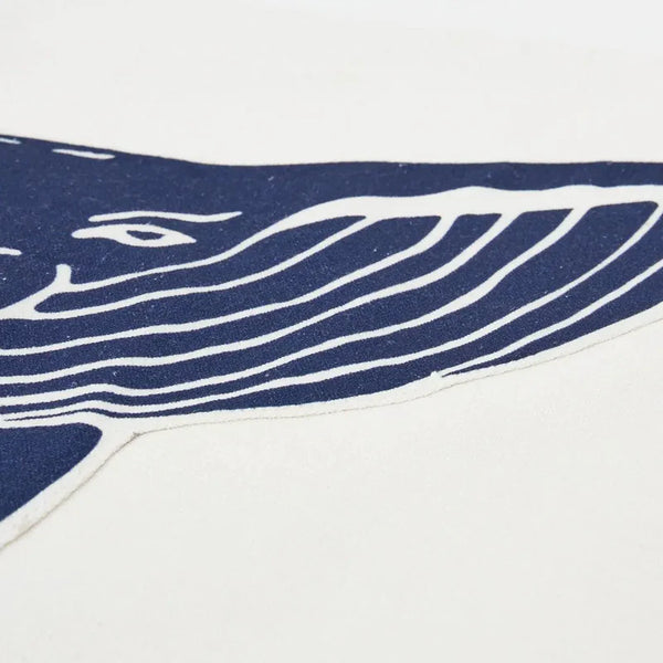Batela Canvas Flag With Blue Whale