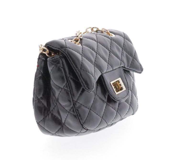 Doe a Dear Black Diamond Quilted Cross Body Bag – Baby Go Round, Inc.