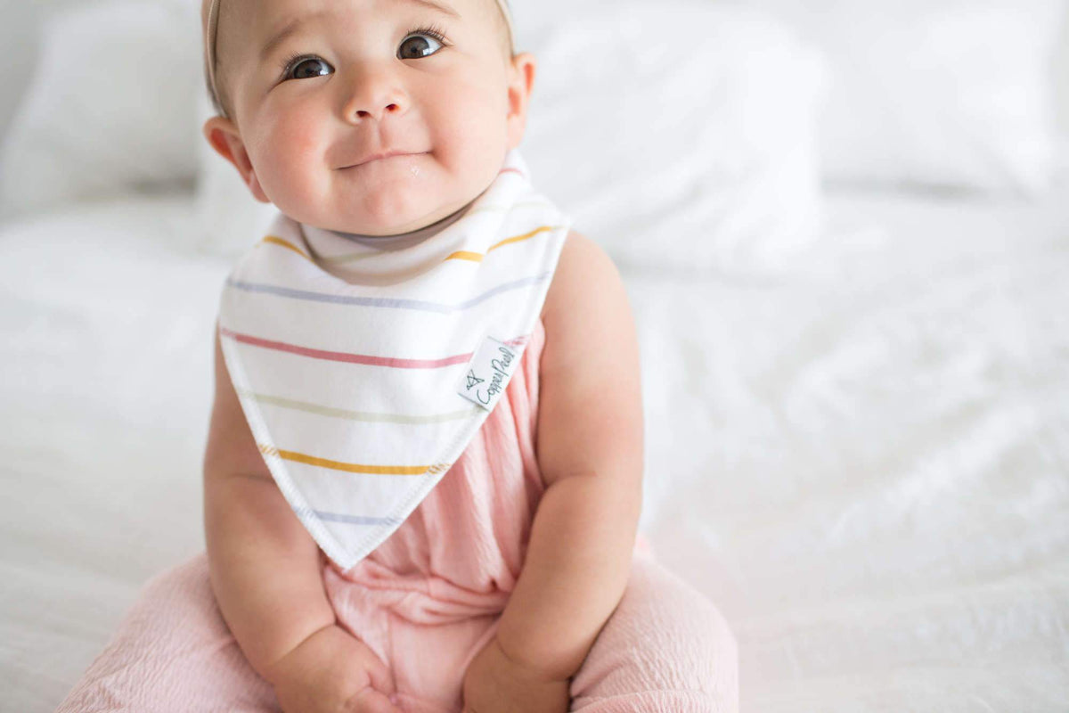 Copper Pearl Baby Bandana Bibs - Olive