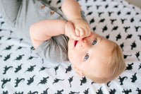 Copper Pearl Cotton Fitted Crib Sheet - Wild