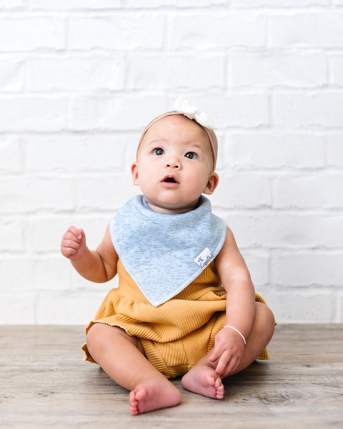 Copper Pearl Baby Bandana Bibs - Lennon