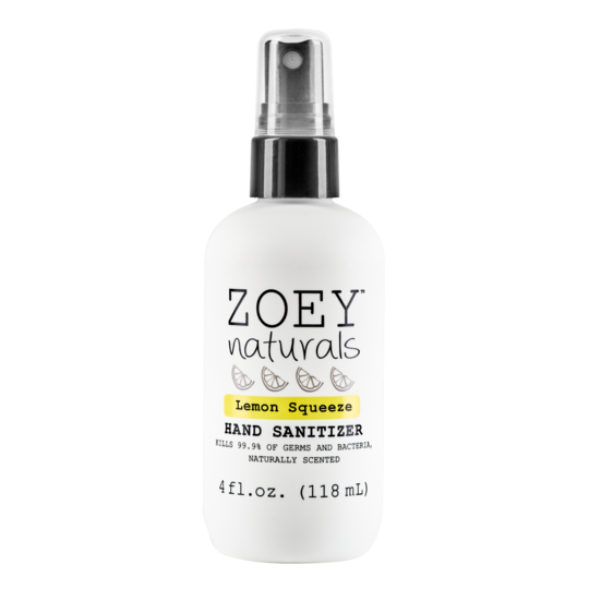 Zoey Naturals Lemon Squeeze Hand Sanitizer 4 oz.