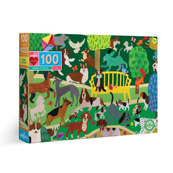 eeboo Dogs at play 100 piece puzzle