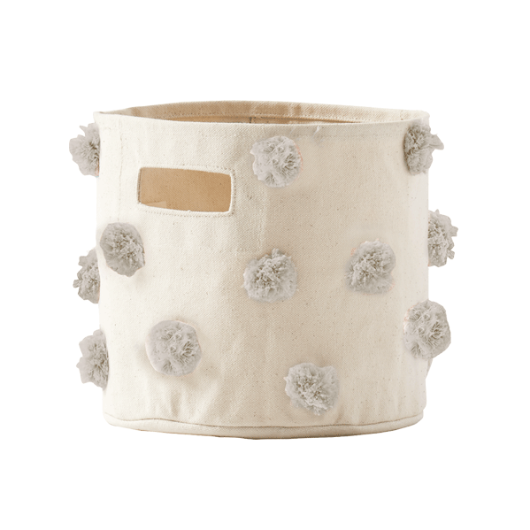 Pehr Pom Pom Mini Storage Bin- Grey