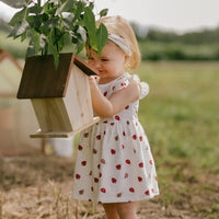 Petit Lem-Lady Bugs Jersey Bodysuit Dress